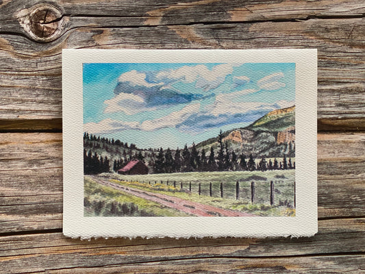 "High Mountain Ranch" 5"x7" Greeting Card